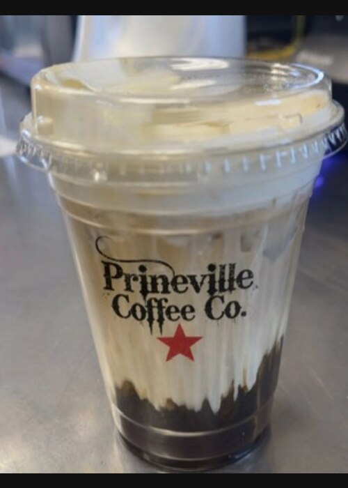 Prineville Coffee Company Layered Iced Drink